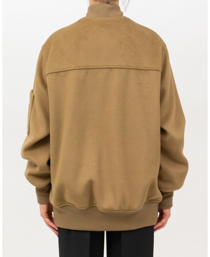 Inès - Women's Oversized Tobacco Bomber Jacket 4466 4083 132 I25