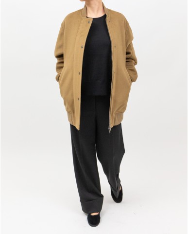 Inès - Women's Oversized Tobacco Bomber Jacket 4466 4083 132 I25