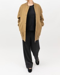 Inès - Women's Oversized Tobacco Bomber Jacket 4466 4083 132 I25