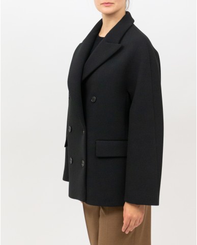 Inès - Cappotto Doppiopetto Nero Donna 4342 4191 99 I25