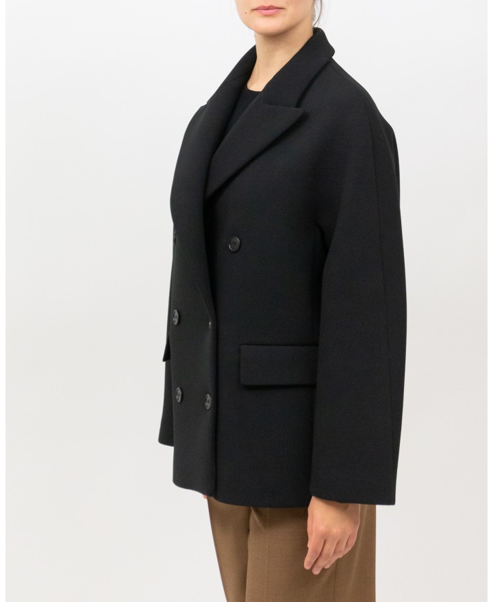 Inès - Cappotto Doppiopetto Nero Donna 4342 4191 99 I25