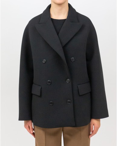 Inès - Cappotto Doppiopetto Nero Donna 4342 4191 99 I25