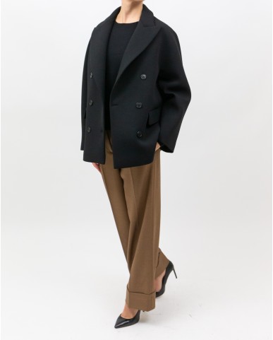 Inès - Cappotto Doppiopetto Nero Donna 4342 4191 99 I25