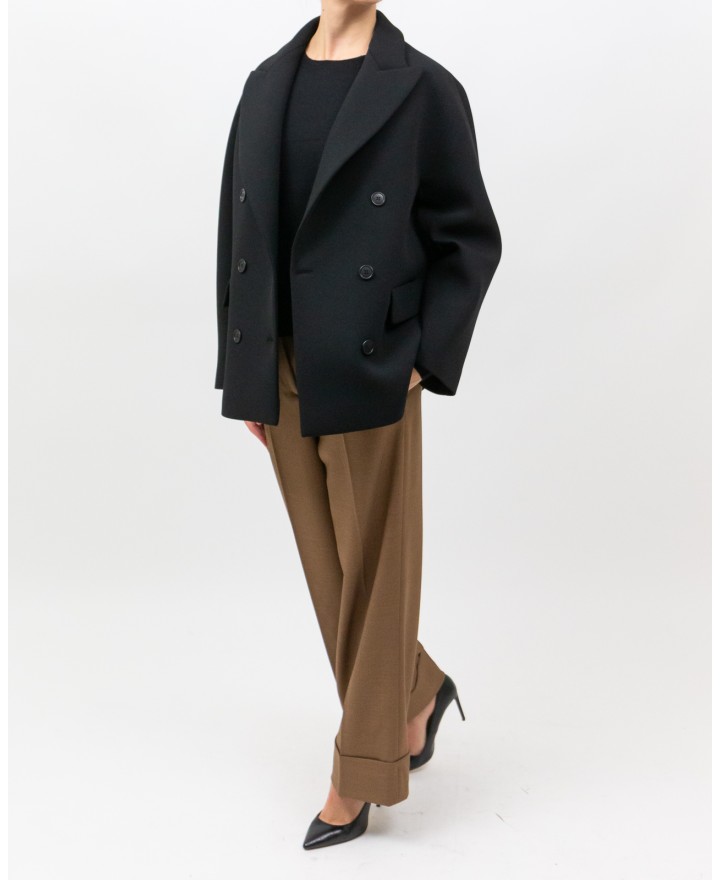 Inès - Cappotto Doppiopetto Nero Donna 4342 4191 99 I25