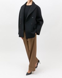 Inès - Cappotto Doppiopetto Nero Donna 4342 4191 99 I25