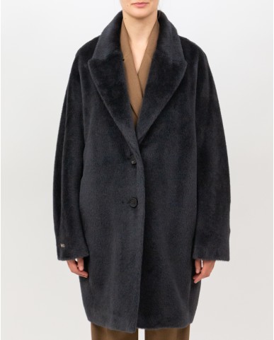 Peserico - Cappotto Monopetto Grigio Donna S20157 973 I25