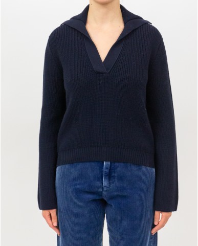 Peserico - Polo Lana Blu Donna M99482F07 061 I25