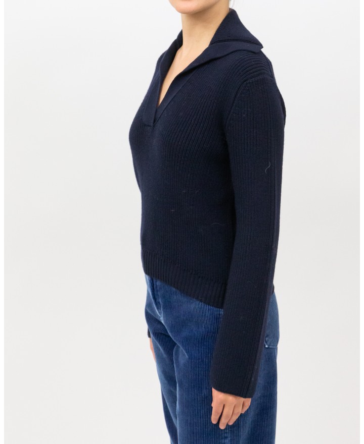 Peserico - Polo Lana Blu Donna M99482F07 061 I25