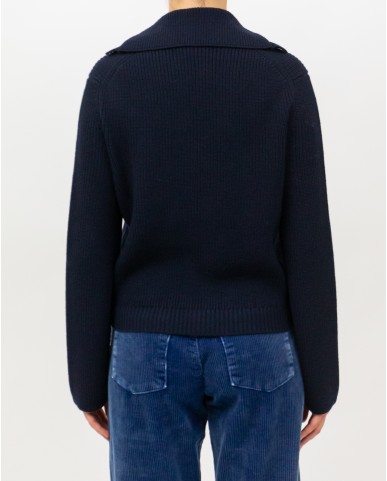 Peserico - Polo Lana Blu Donna M99482F07 061 I25