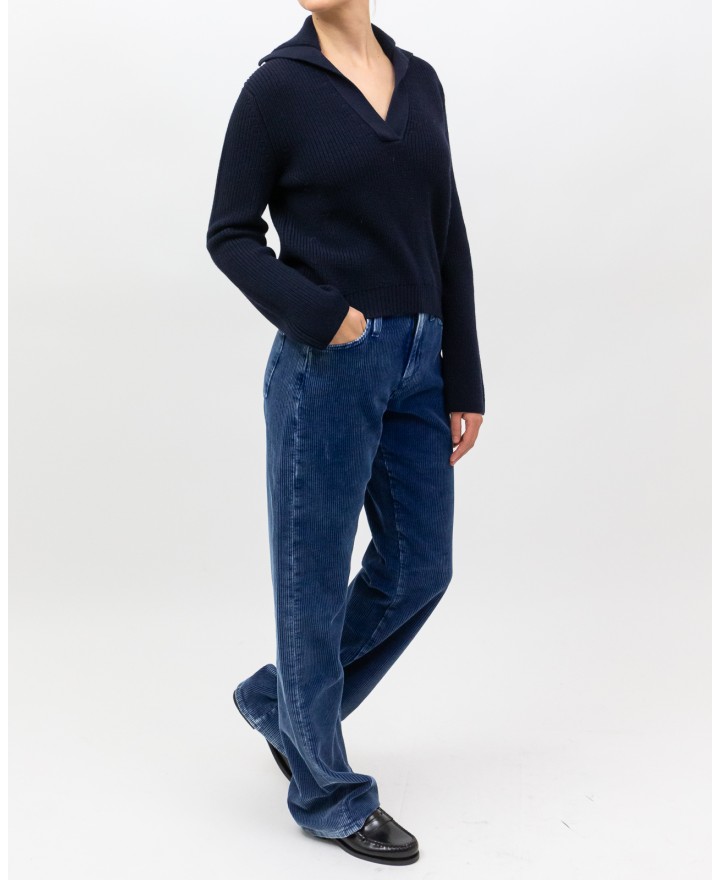 Peserico - Polo Lana Blu Donna M99482F07 061 I25