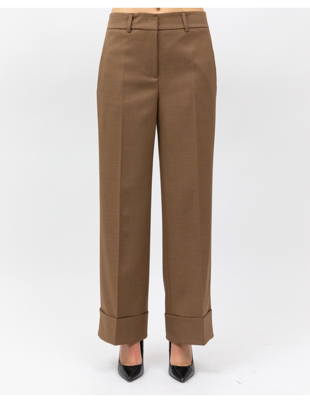 Inès - Pantalone Risvolto Tabacco Donna 4350 4334 43 I25