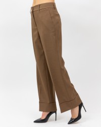 Inès - Pantalone Risvolto Tabacco Donna 4350 4334 43 I25