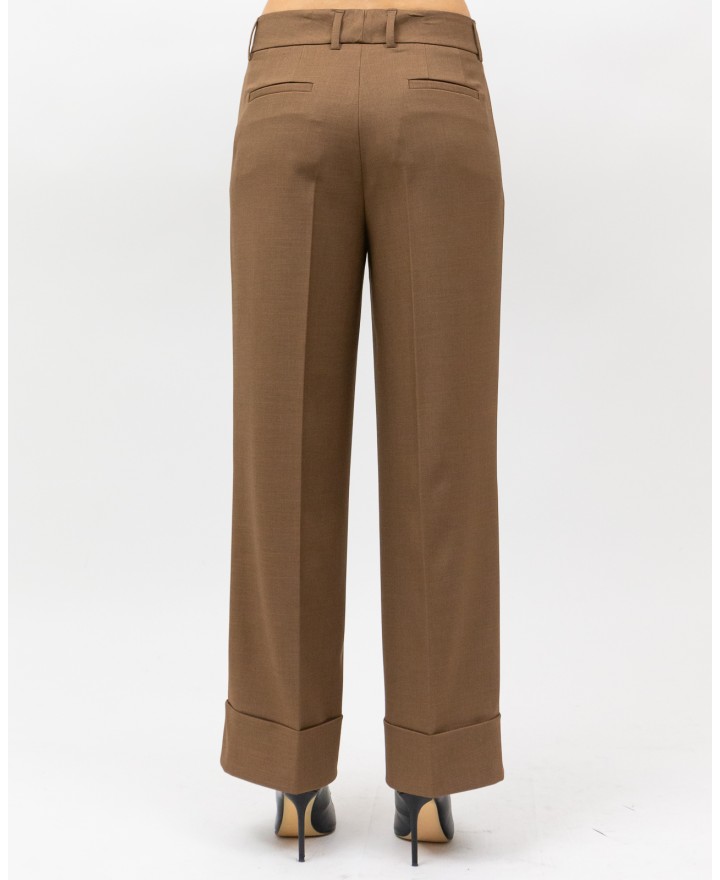 Inès - Pantalone Risvolto Tabacco Donna 4350 4334 43 I25