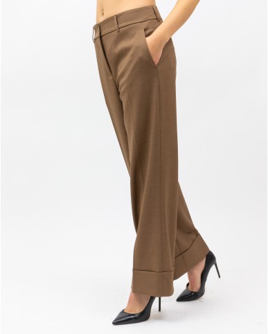 Inès - Pantalone Risvolto Tabacco Donna 4350 4334 43 I25