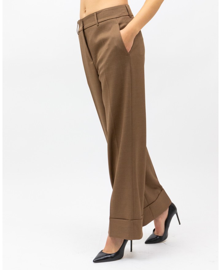 Inès - Pantalone Risvolto Tabacco Donna 4350 4334 43 I25