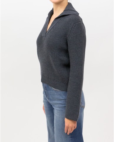 Peserico - Polo Lana Grigia Donna M99482F07 973 I25