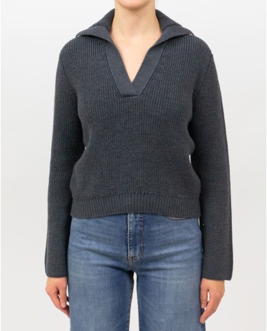 Peserico - Polo Lana Grigia Donna M99482F07 973 I25