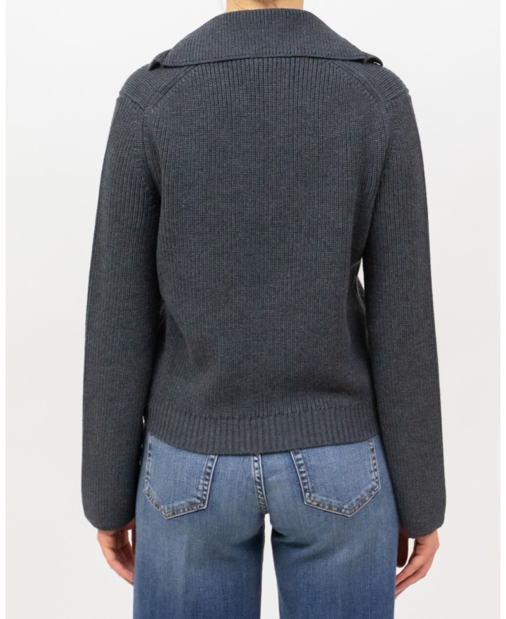 Peserico - Polo Lana Grigia Donna M99482F07 973 I25