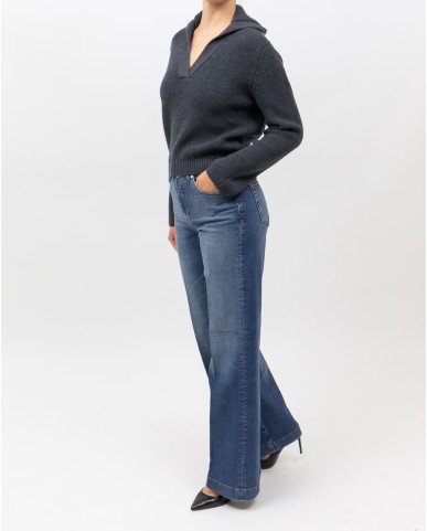 Peserico - Polo Lana Grigia Donna M99482F07 973 I25