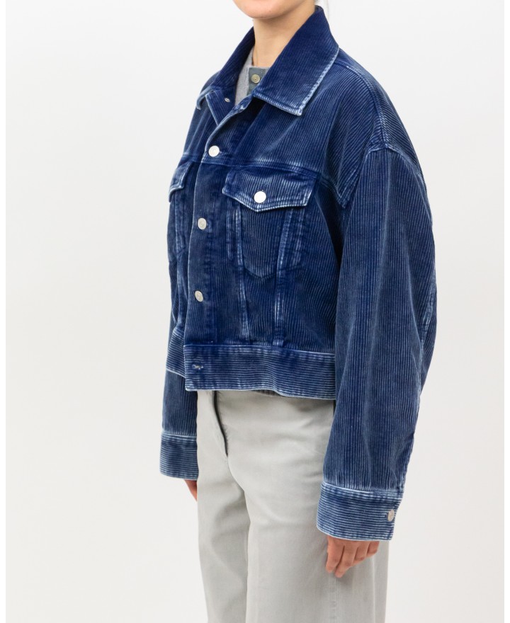 Seven - Giubbotto Velluto Scuro Donna 7U430E50 U71NZ I25