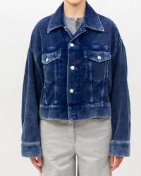 Seven - Giubbotto Velluto Scuro Donna 7U430E50 U71NZ I25