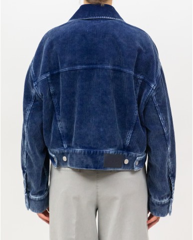 Seven - Giubbotto Velluto Scuro Donna 7U430E50 U71NZ I25