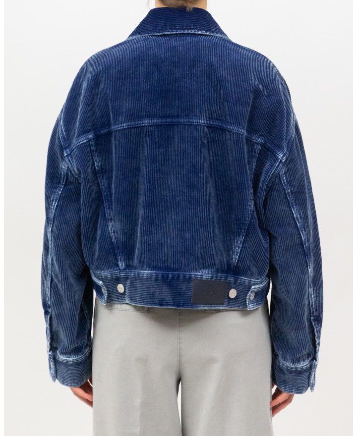 Seven - Giubbotto Velluto Scuro Donna 7U430E50 U71NZ I25