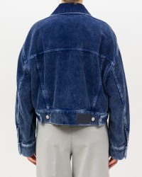 Seven - Giubbotto Velluto Scuro Donna 7U430E50 U71NZ I25