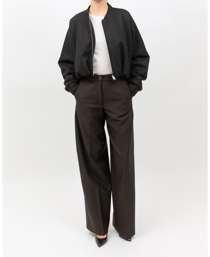 Tela - Giacca Crop Ferdi Marrone Donna 520003 K028 CAFFE I25