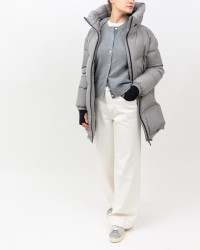 Herno - Women's Long Laminar Down Jacket in Gray PI00370DL 11106 9436 I25