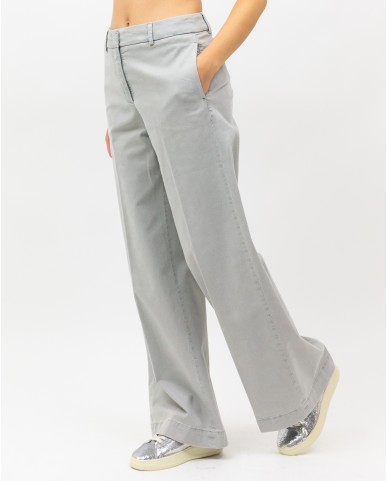 Peserico - Women's Gray Palazzo Pants M04839T30Z 071 I25