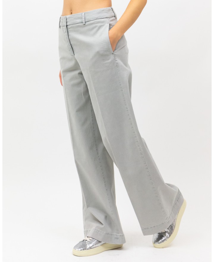 Peserico - Women's Gray Palazzo Pants M04839T30Z 071 I25