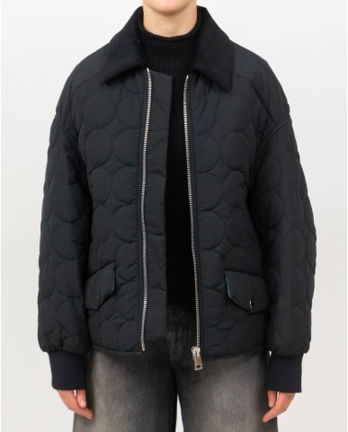 Tela - Women's Black Bubble Quilted Jacket 090069 X001 NERO I25