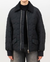 Tela - Women's Black Bubble Quilted Jacket 090069 X001 NERO I25