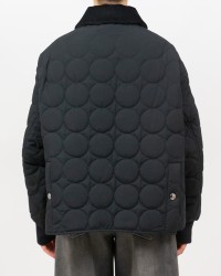 Tela - Women's Black Bubble Quilted Jacket 090069 X001 NERO I25