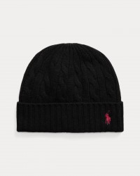 Polo Ralph Lauren - Berretto Treccia Lana Nero 449959346001 I25