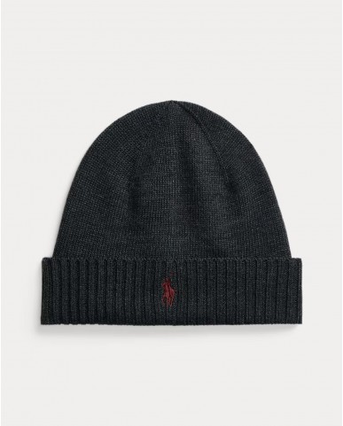 Polo Ralph Lauren - Gray Wool Beanie 710886137004 I25