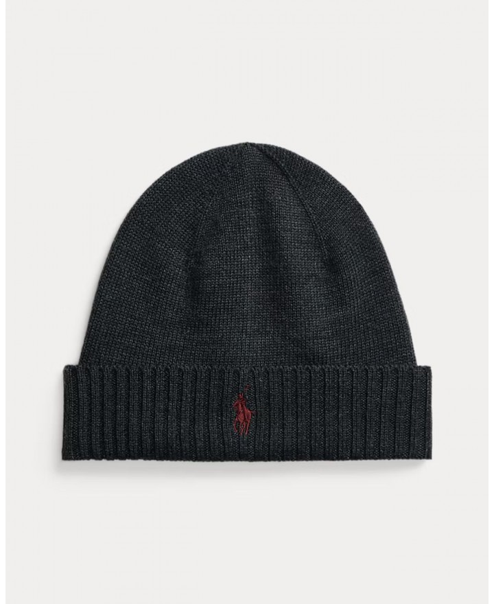 Polo Ralph Lauren - Gray Wool Beanie 710886137004 I25
