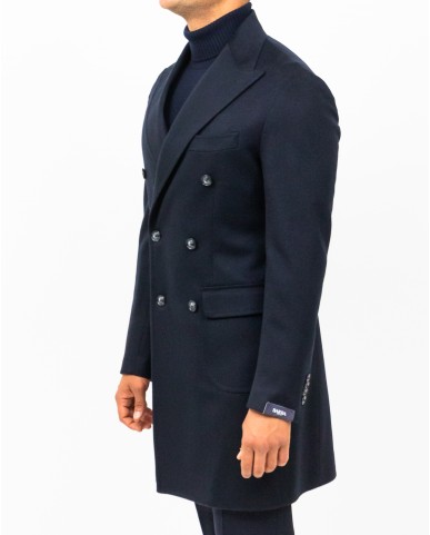 Barba - Cappotto Doppiopetto Blu Uomo 2702/00018 51043 90 I25