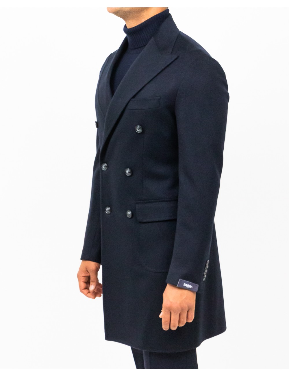 Barba - Cappotto Doppiopetto Blu Uomo 2702/00018 51043 90 I25