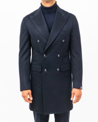 Barba - Cappotto Doppiopetto Blu Uomo 2702/00018 51043 90 I25