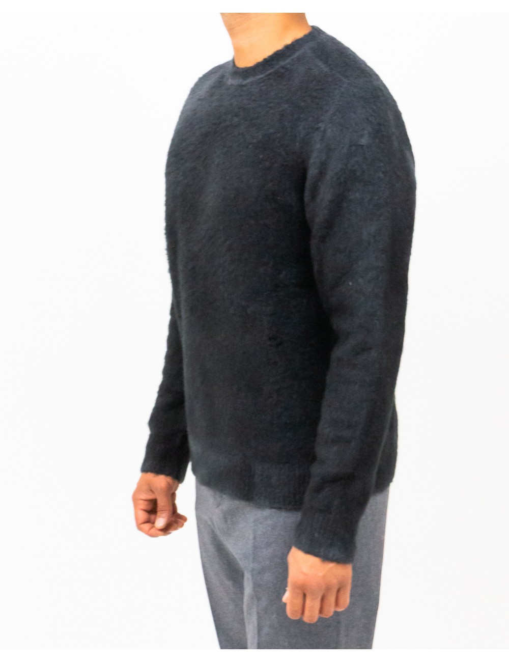 Roberto Collina - Maglia Girocollo Antracite Uomo M52001 21 GRIGIO/NER I25