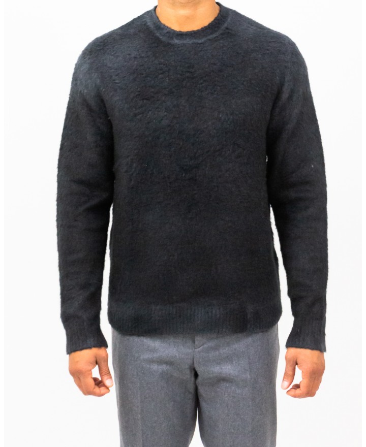 Roberto Collina - Maglia Girocollo Antracite Uomo M52001 21 GRIGIO/NER I25