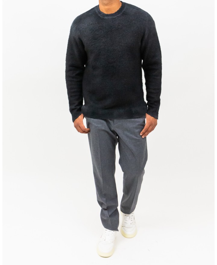 Roberto Collina - Maglia Girocollo Antracite Uomo M52001 21 GRIGIO/NER I25