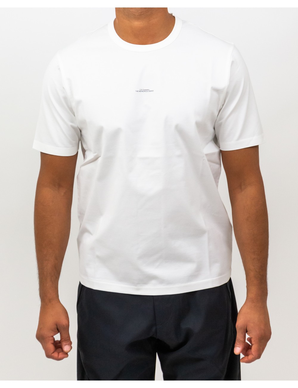 Cp Company Metropolis - T-shirt Bianca Uomo LTS026A00 6370W 103 I25