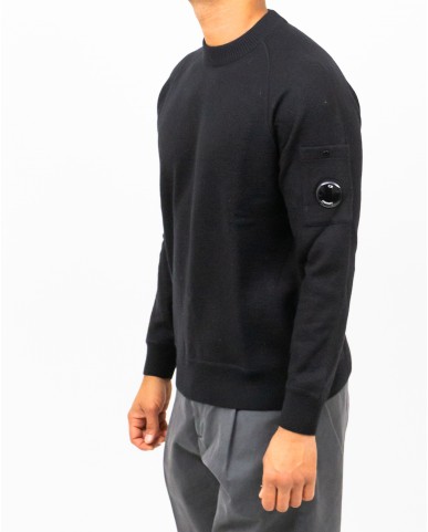Cp Company  - Maglia Girocollo Nera Uomo MKN198A11 0468A 999 I25