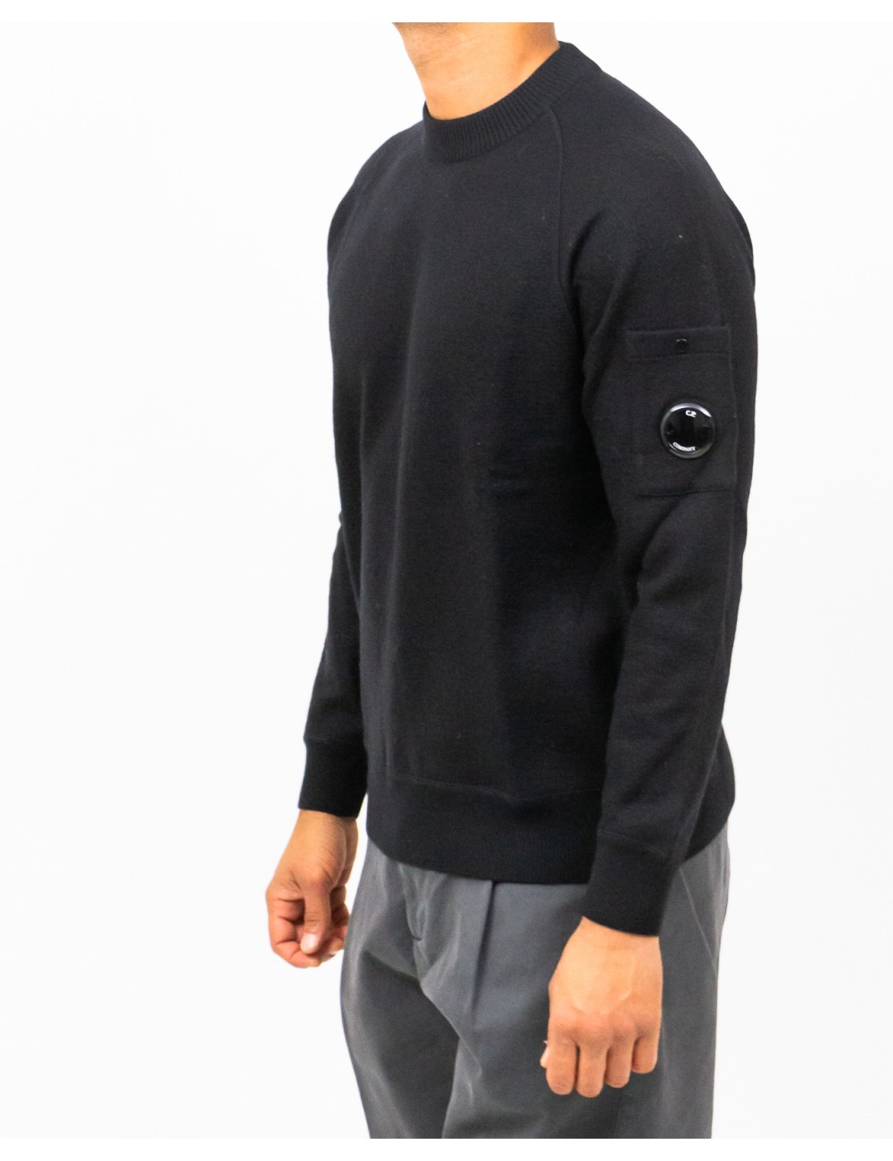 Cp Company  - Maglia Girocollo Nera Uomo MKN198A11 0468A 999 I25