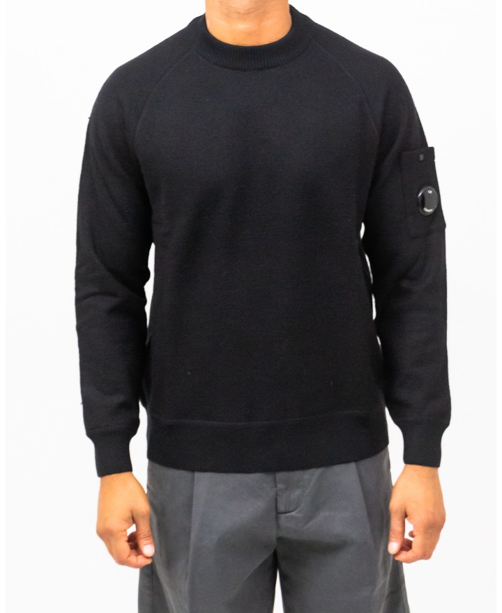 Cp Company  - Maglia Girocollo Nera Uomo MKN198A11 0468A 999 I25