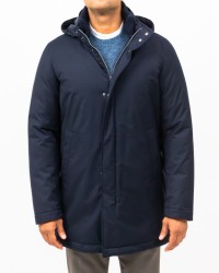 Herno - Piumino Collo in Maglia Blu Uomo PI001155U 12638 9200 I25