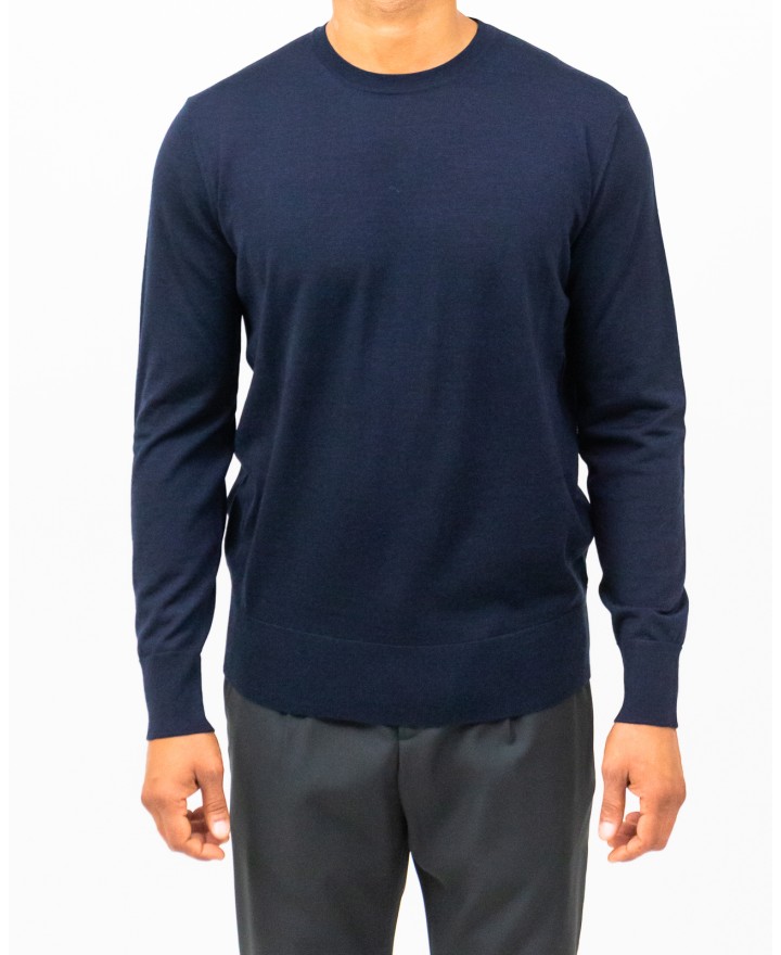 Hindustrie - Maglia Girocollo Blu Uomo HMA003 F10 0005 I25